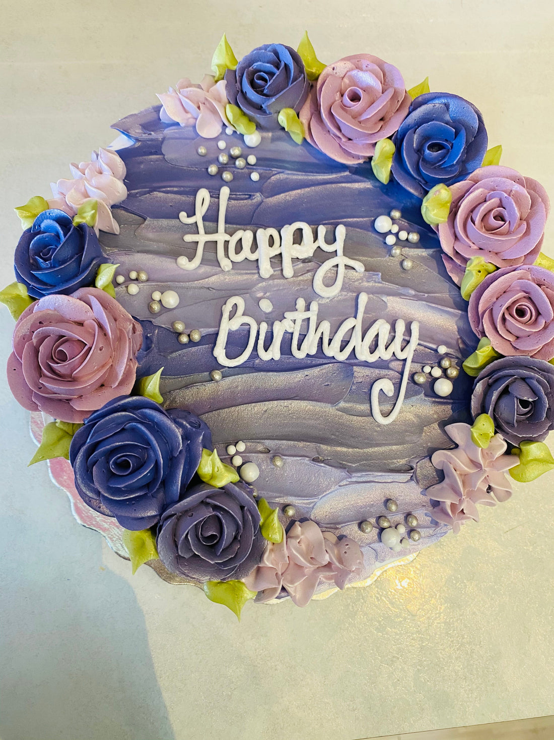 PURPLE SHIMMER CAKE