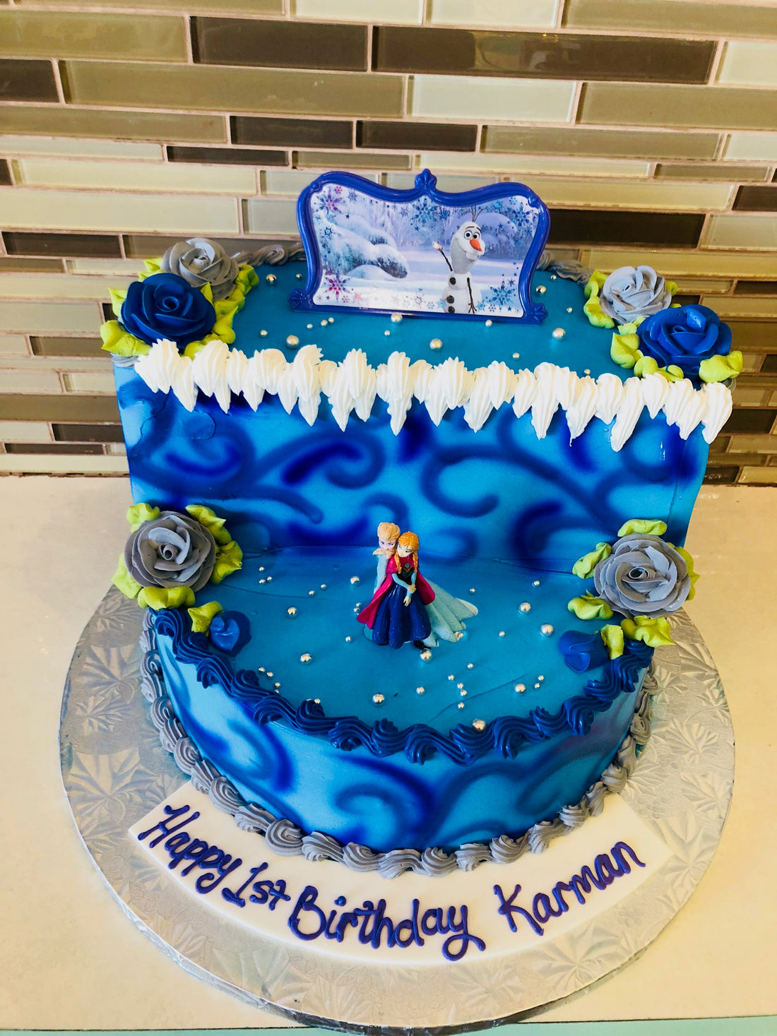 frozen  Stage cake