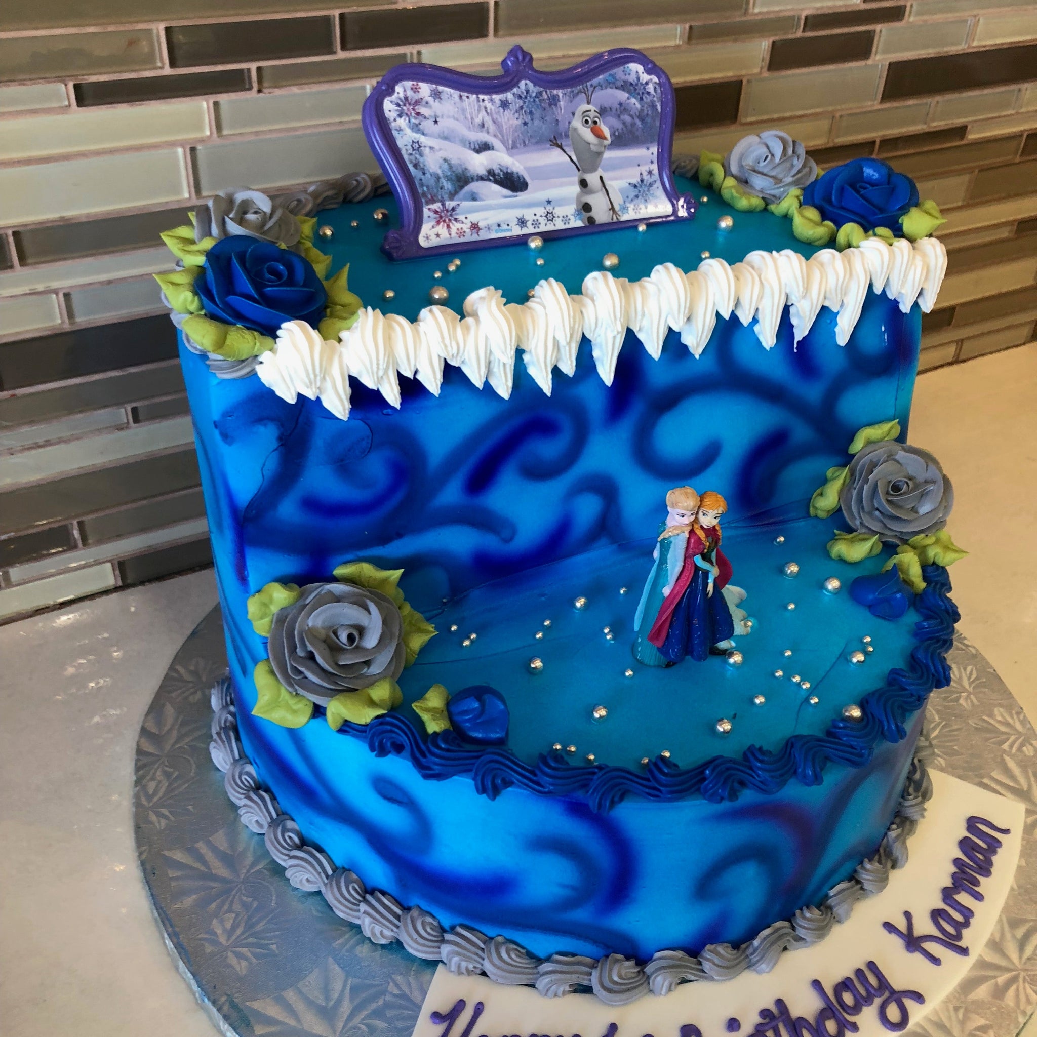 frozen  Stage cake