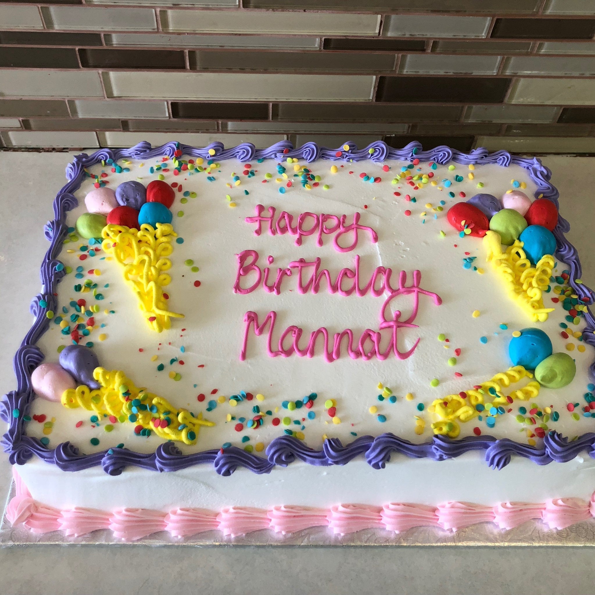 Balloon Birthday Cake