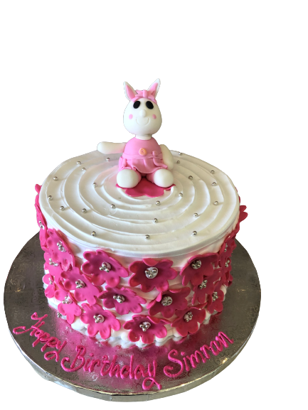 SIMRAN BUNNY BIRTHDAY CAKE