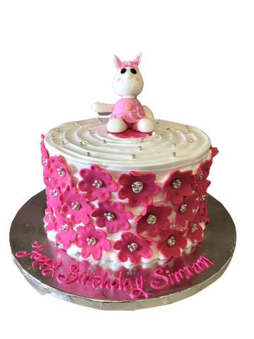 SIMRAN BUNNY BIRTHDAY CAKE