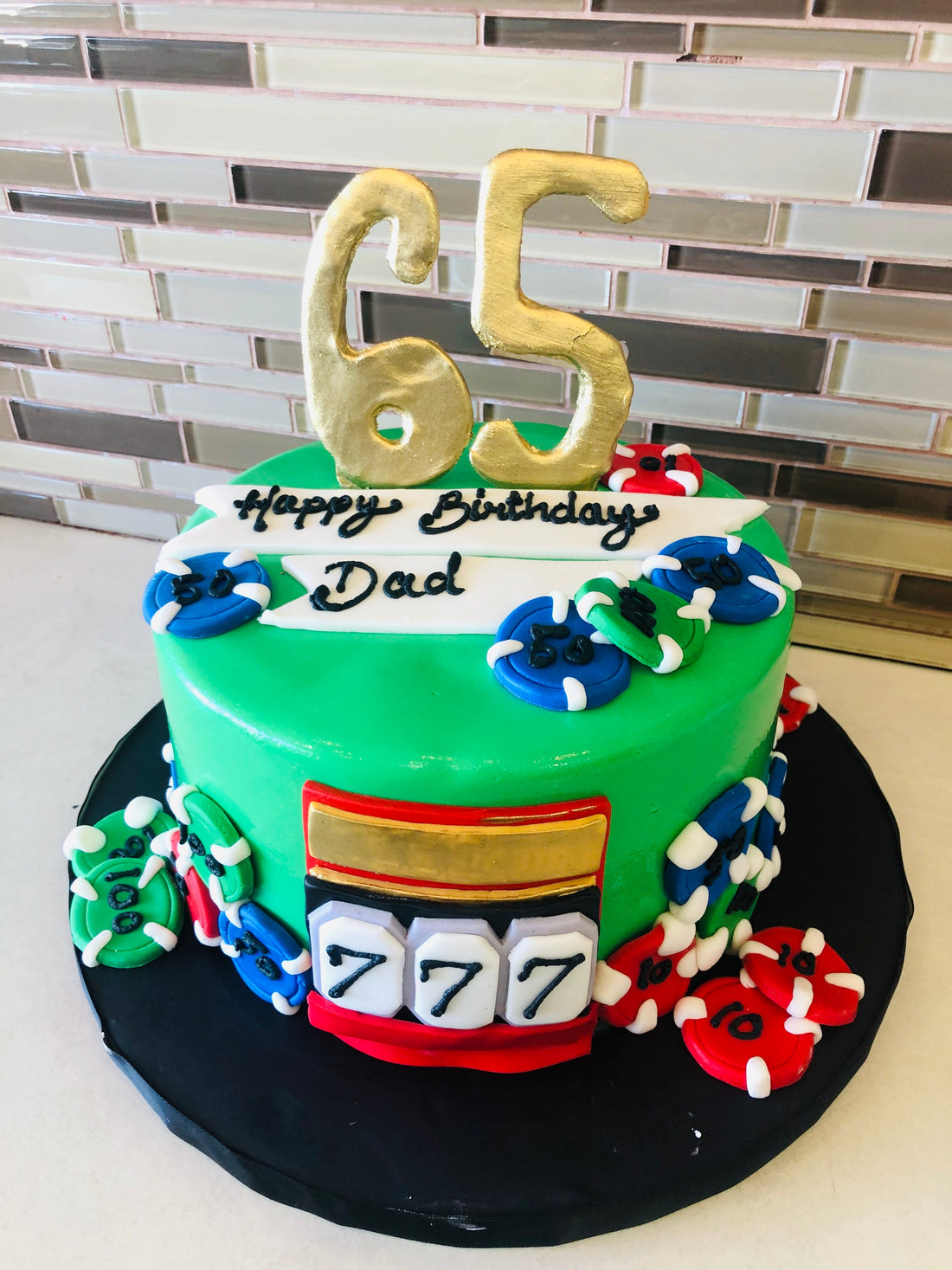 CASINO PARTY BIRTHDAY CAKE