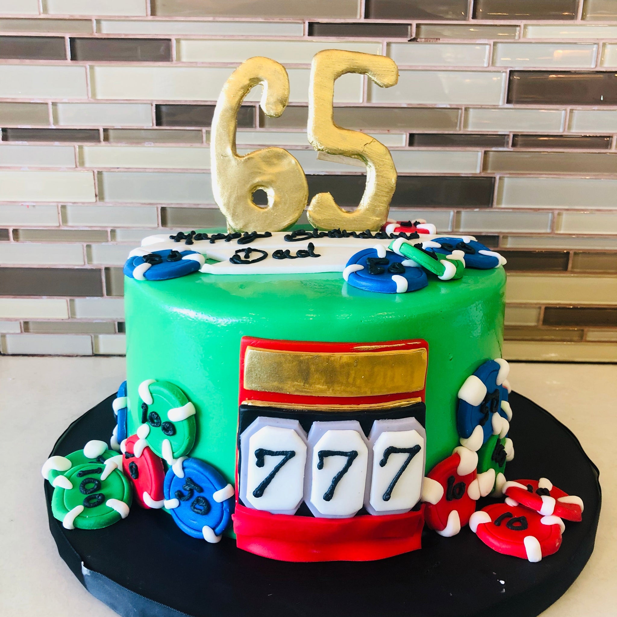 CASINO PARTY BIRTHDAY CAKE