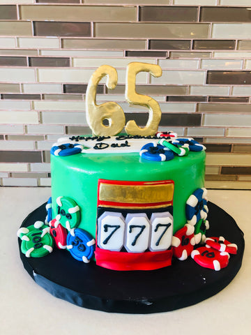 CASINO PARTY BIRTHDAY CAKE