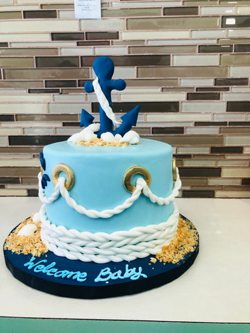 ANCHOR FONDANT BIRTHDAY CAKE