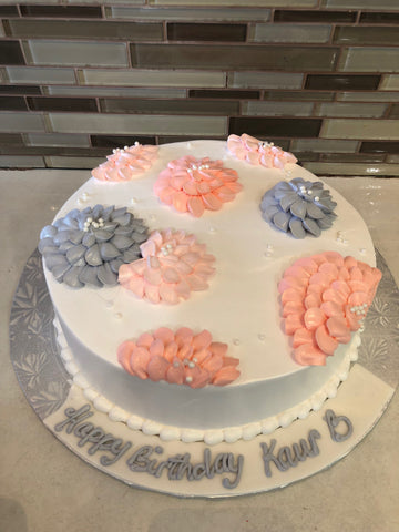 Peach Birthday Cake