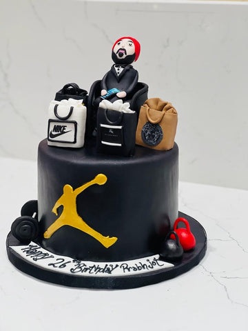 JORDAN THEMED FONDANT CAKE