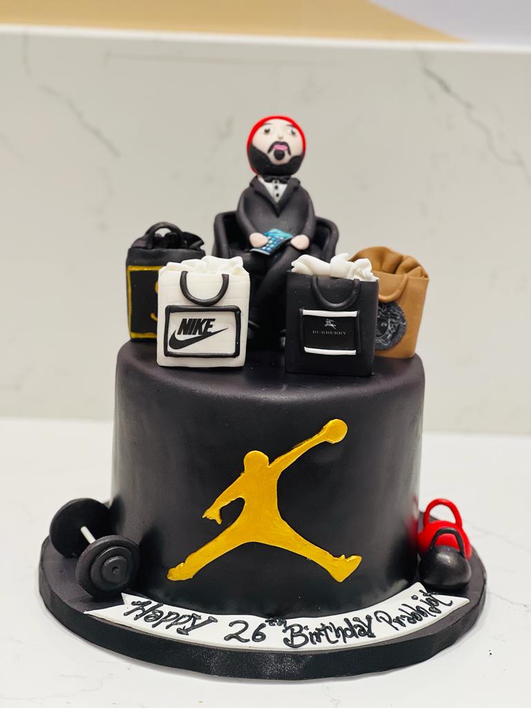 JORDAN THEMED FONDANT CAKE