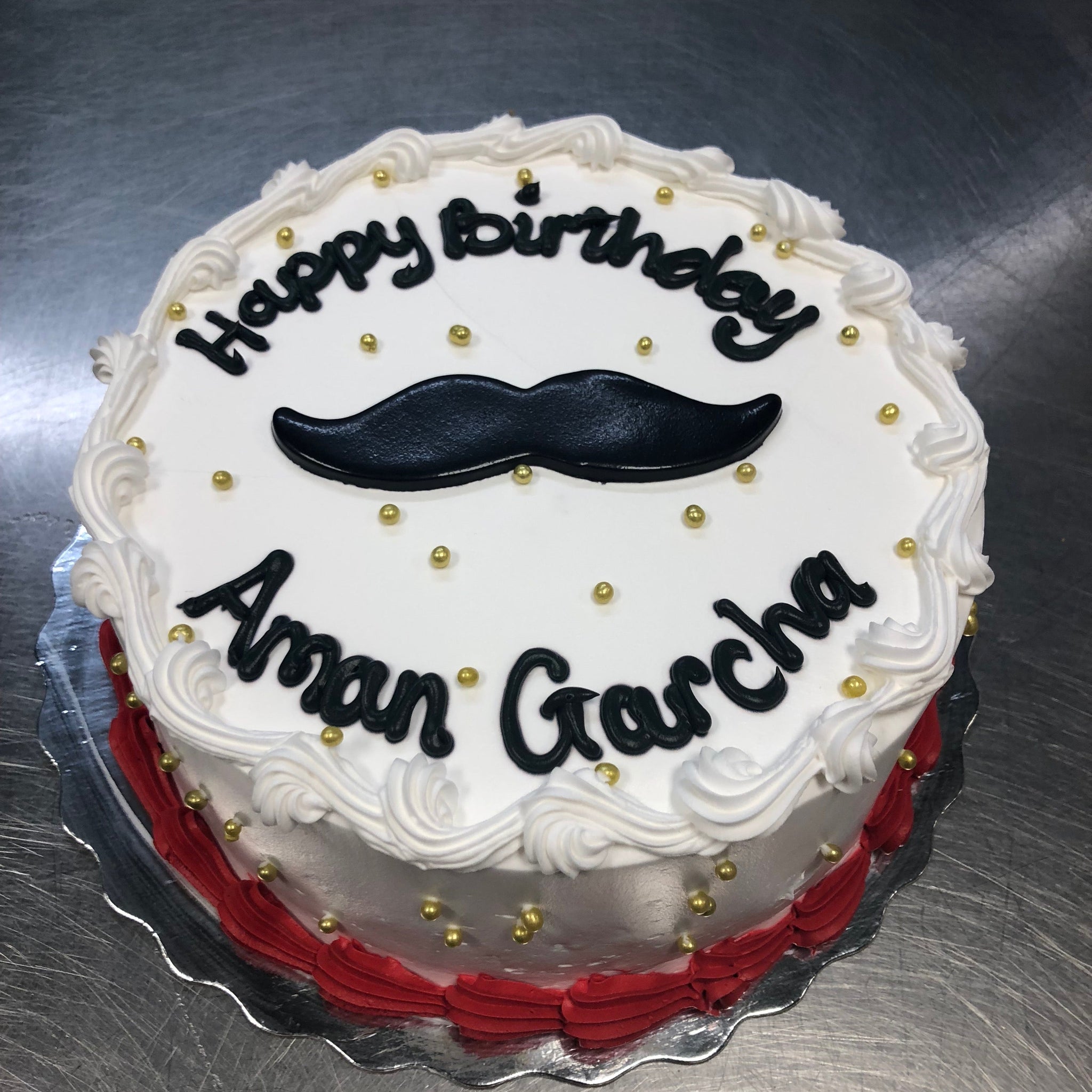Moustache Cake