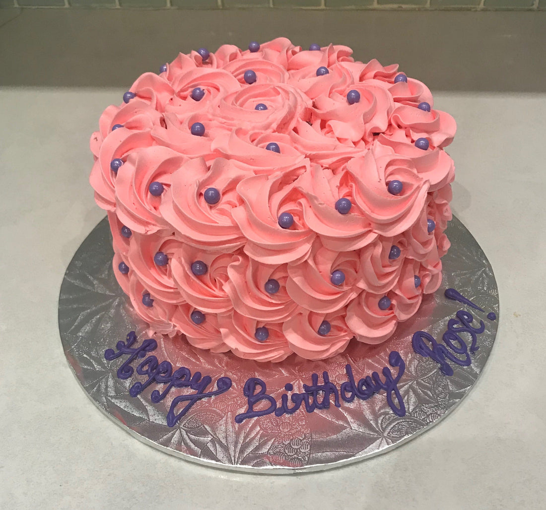 Pink Rosette Smash Cake