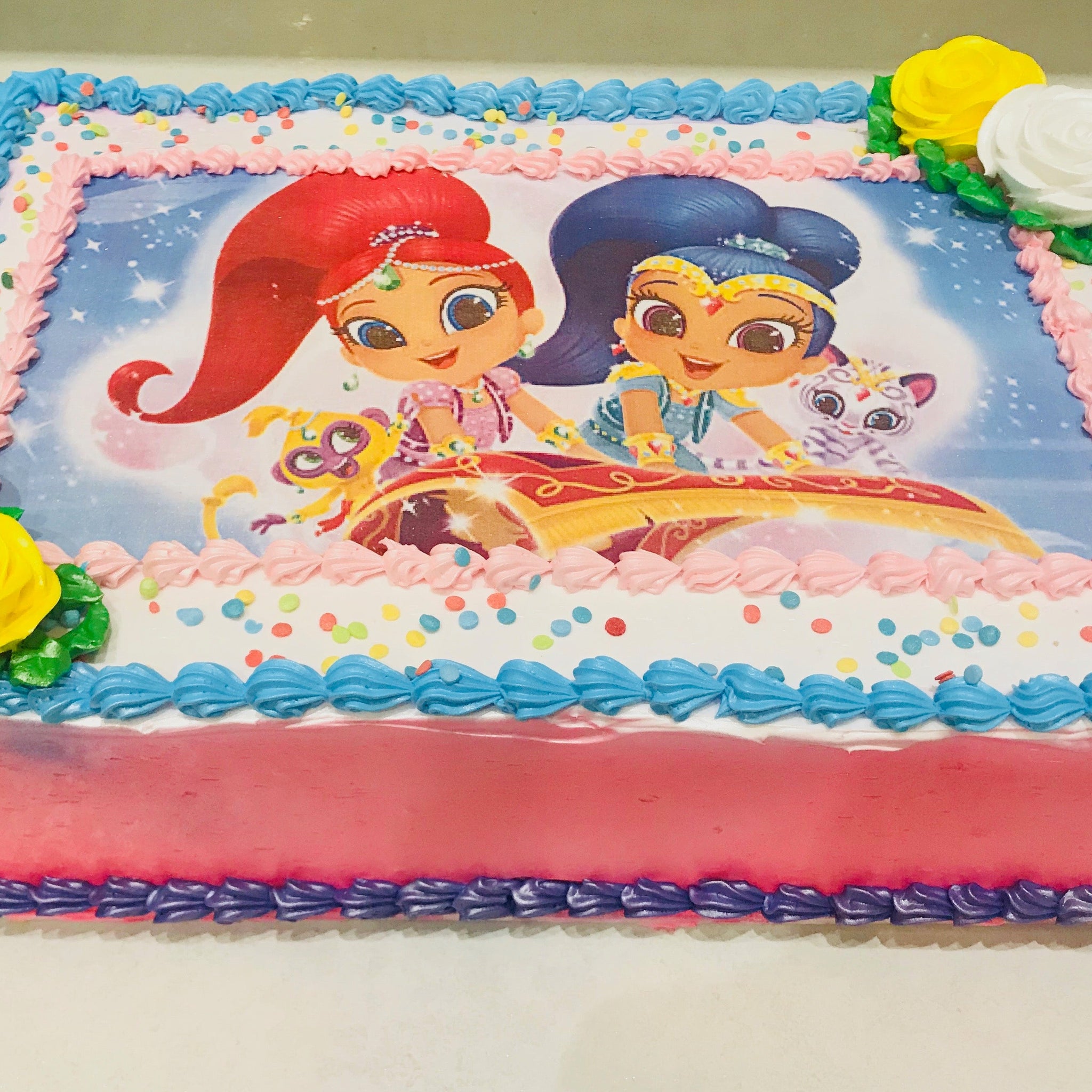 Shimmer & shine Photo Cake