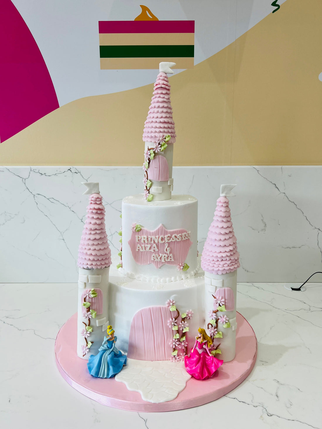 DREAMY DISNEY CASTLE CREAM CAKE