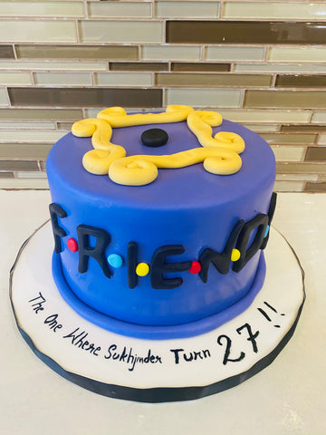 Friends Fondant Birthday Cake