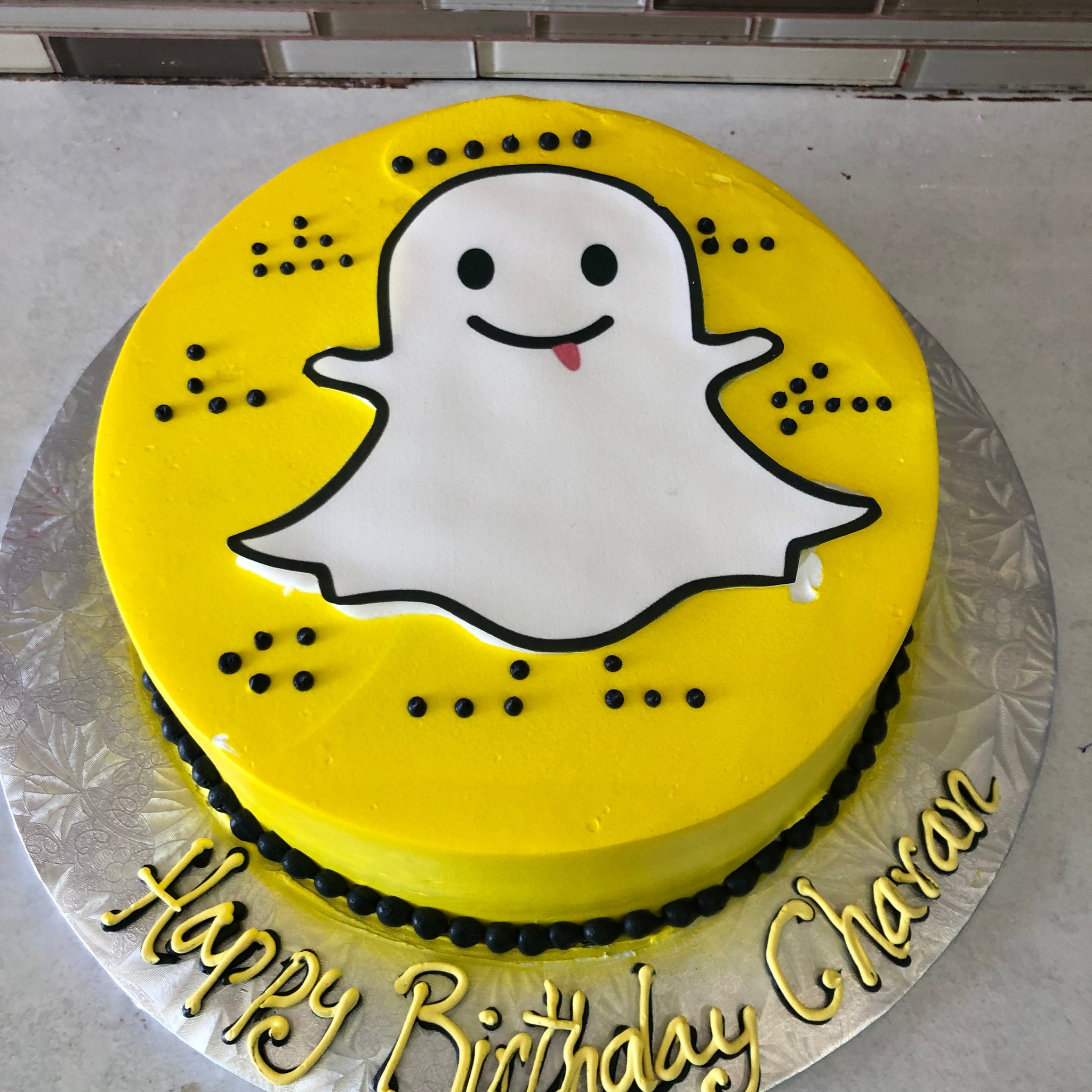 Snapchat Photo Cake