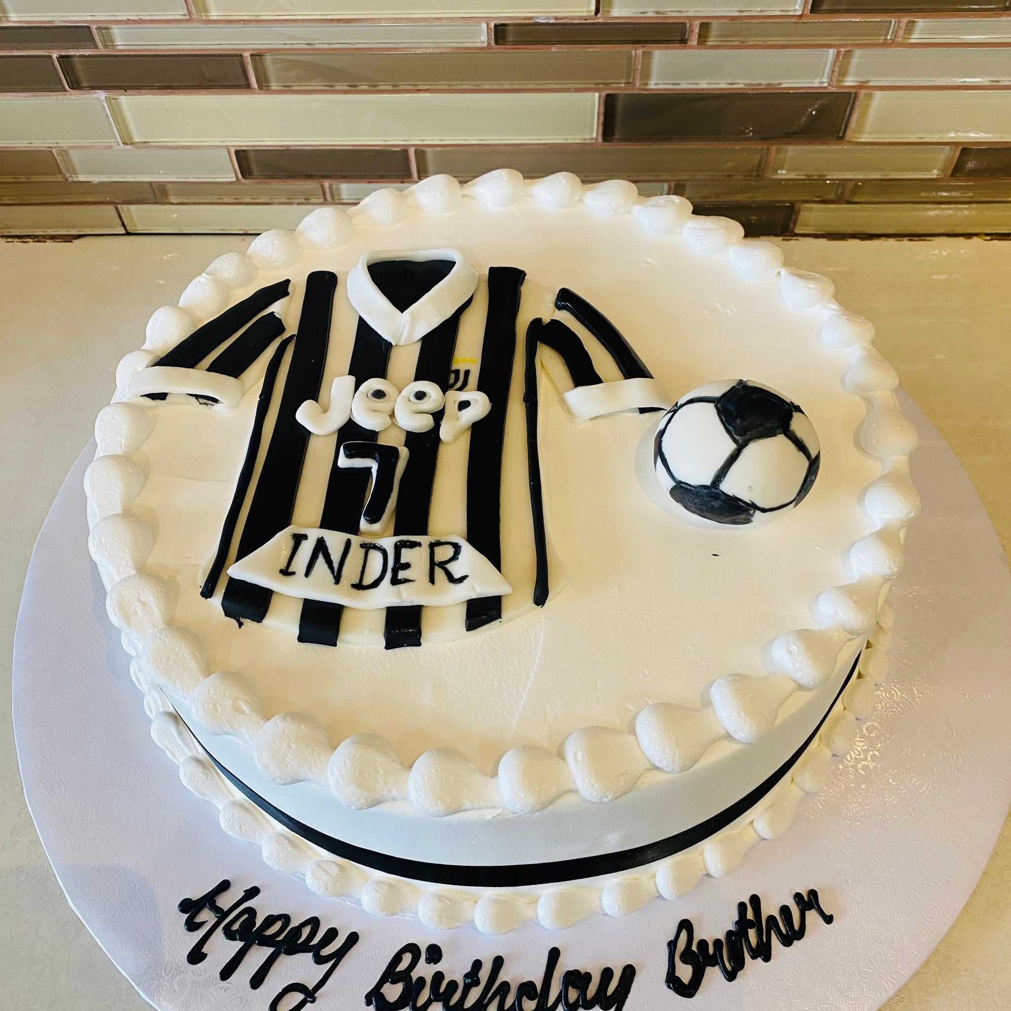 Soccer Jersey Birthday Cake