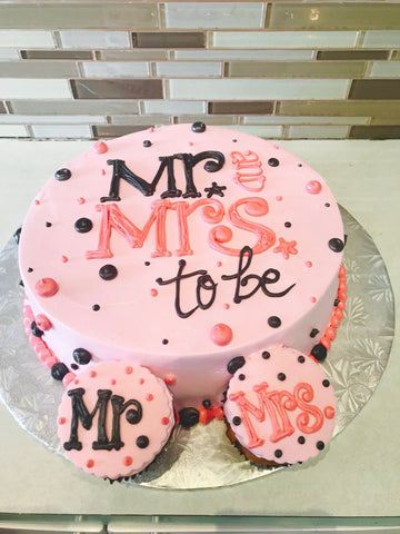 Mr. & Mrs. To Be Cake