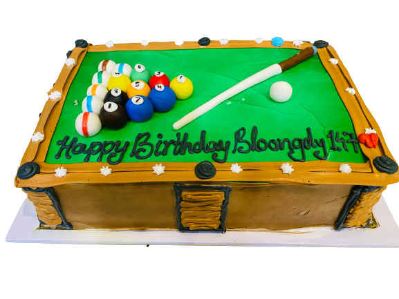 POOL TABLE CREAM CAKE