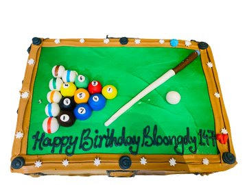 POOL TABLE CREAM CAKE