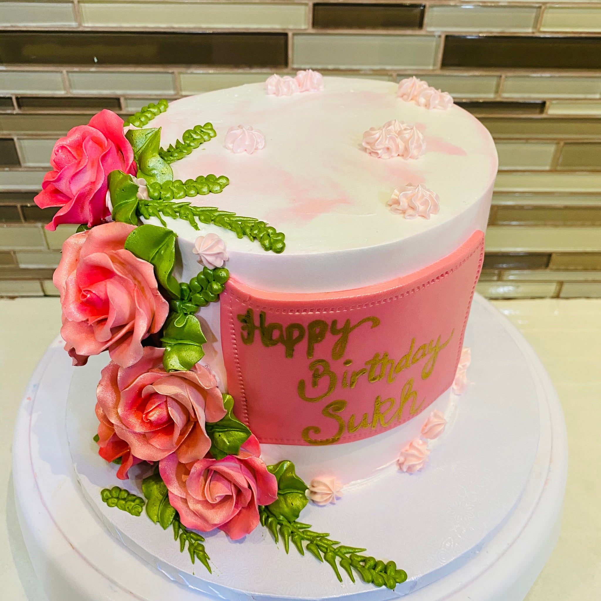 ROSY PINK CREAM CAKE
