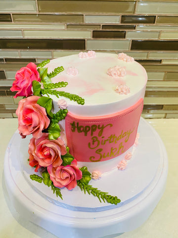 ROSY PINK CREAM CAKE