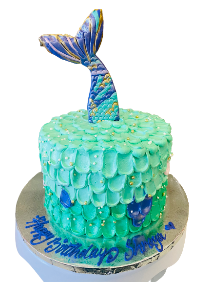 SHREYA TEAL MERMAID CAKE