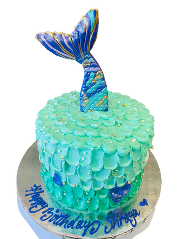 SHREYA TEAL MERMAID CAKE