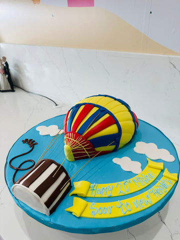 PARACHUTE MOLDED FONDANT CAKE