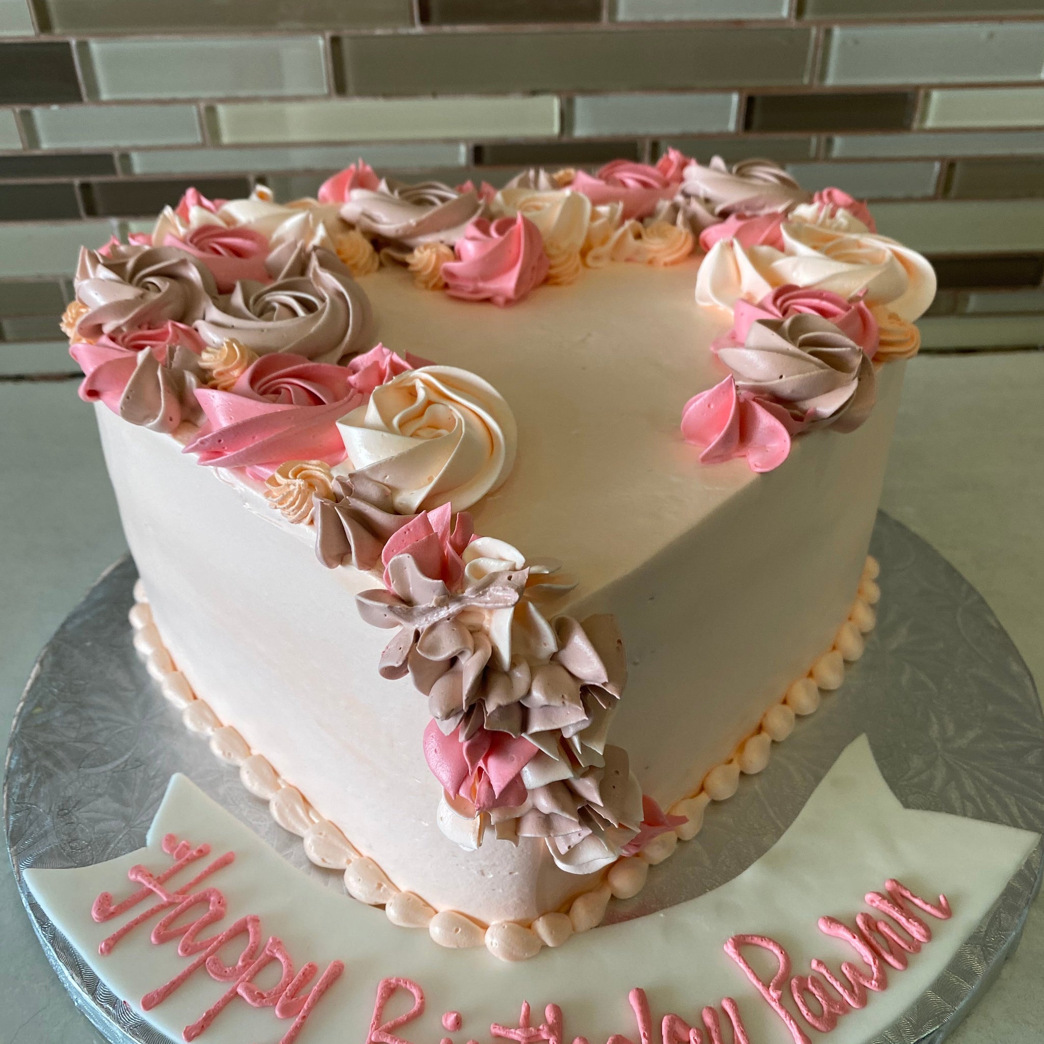 PAWAN HEART BIRTHDAY CAKE