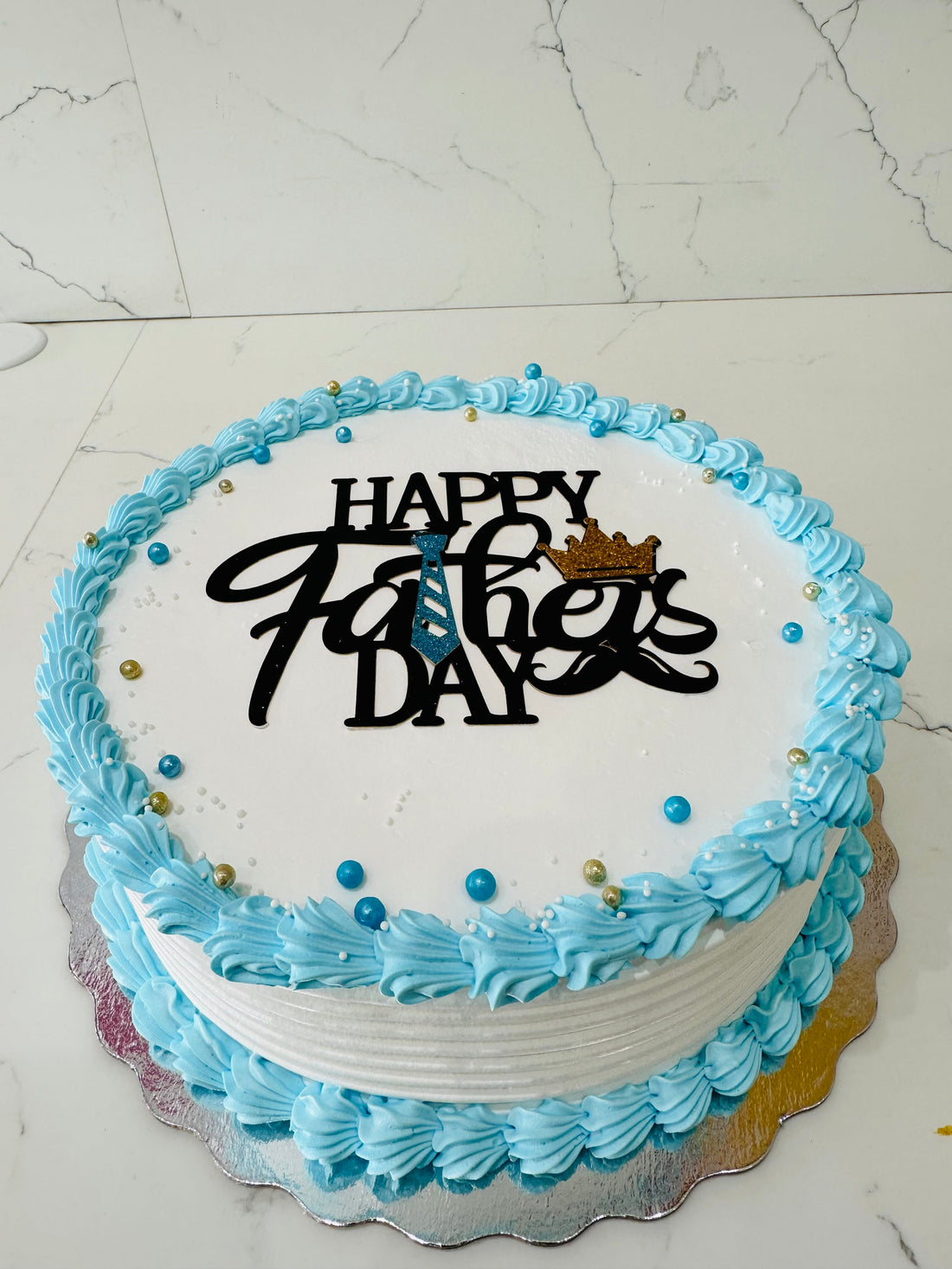 BLUE FATHER'S DAY CAKE