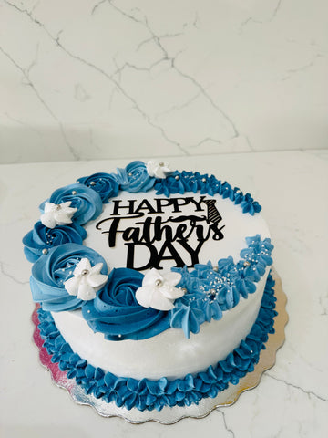 DUSTY BLUE FATHER'S DAY CAKE