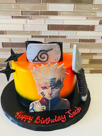 NARUTO FONDANT BIRTHDAY CAKE