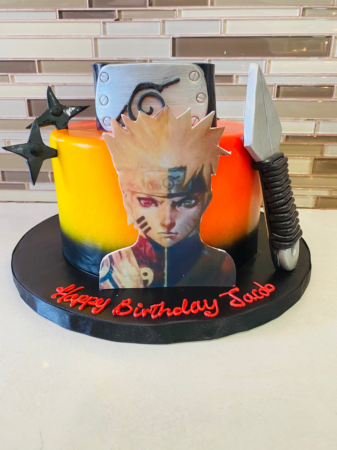 NARUTO FONDANT BIRTHDAY CAKE