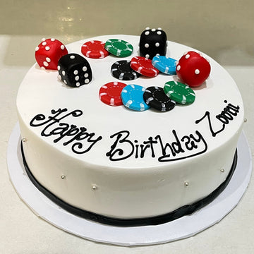 ZOONI POKER CREAM CAKE