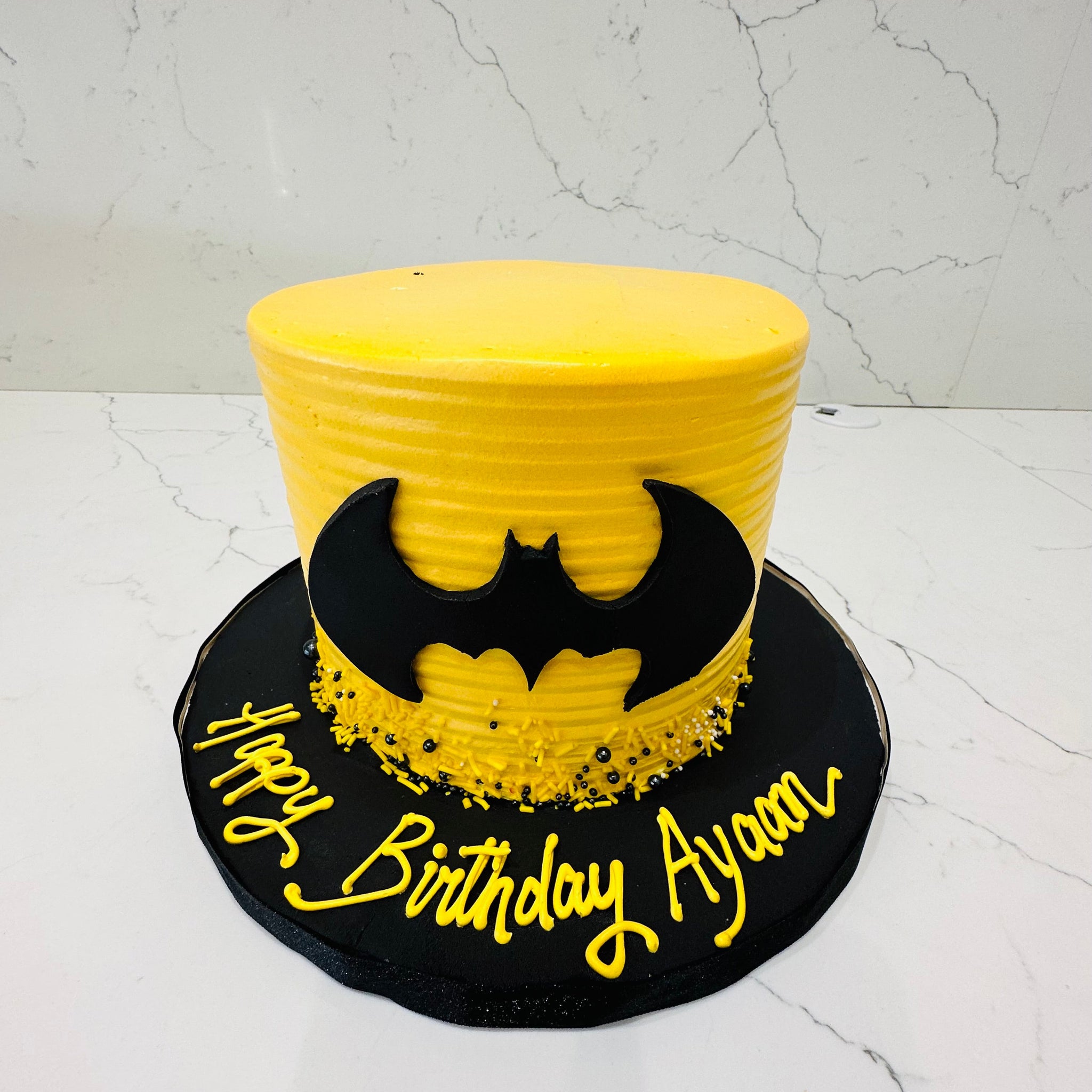 Ayaan batman cream cake