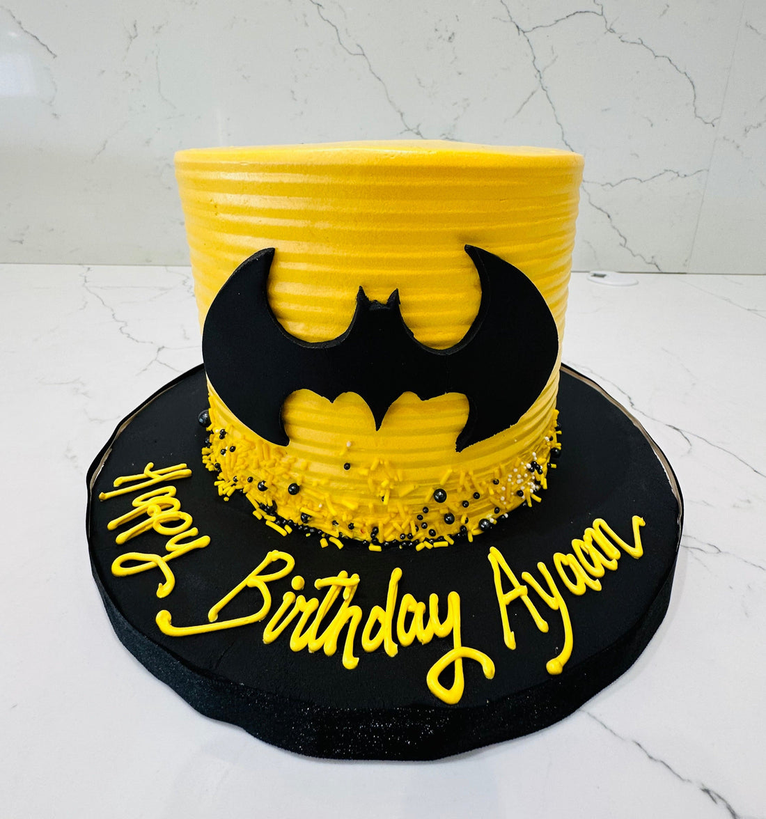 Ayaan batman cream cake