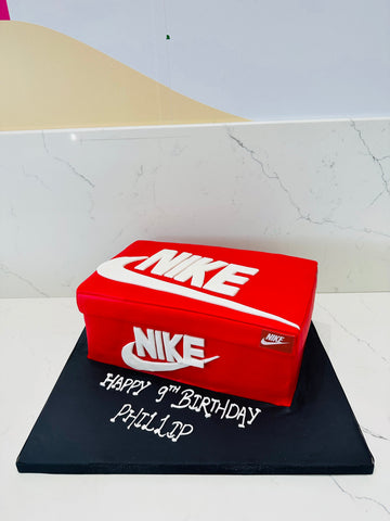 NIKE SHOE BOX MOLDED FONDANT CAKE