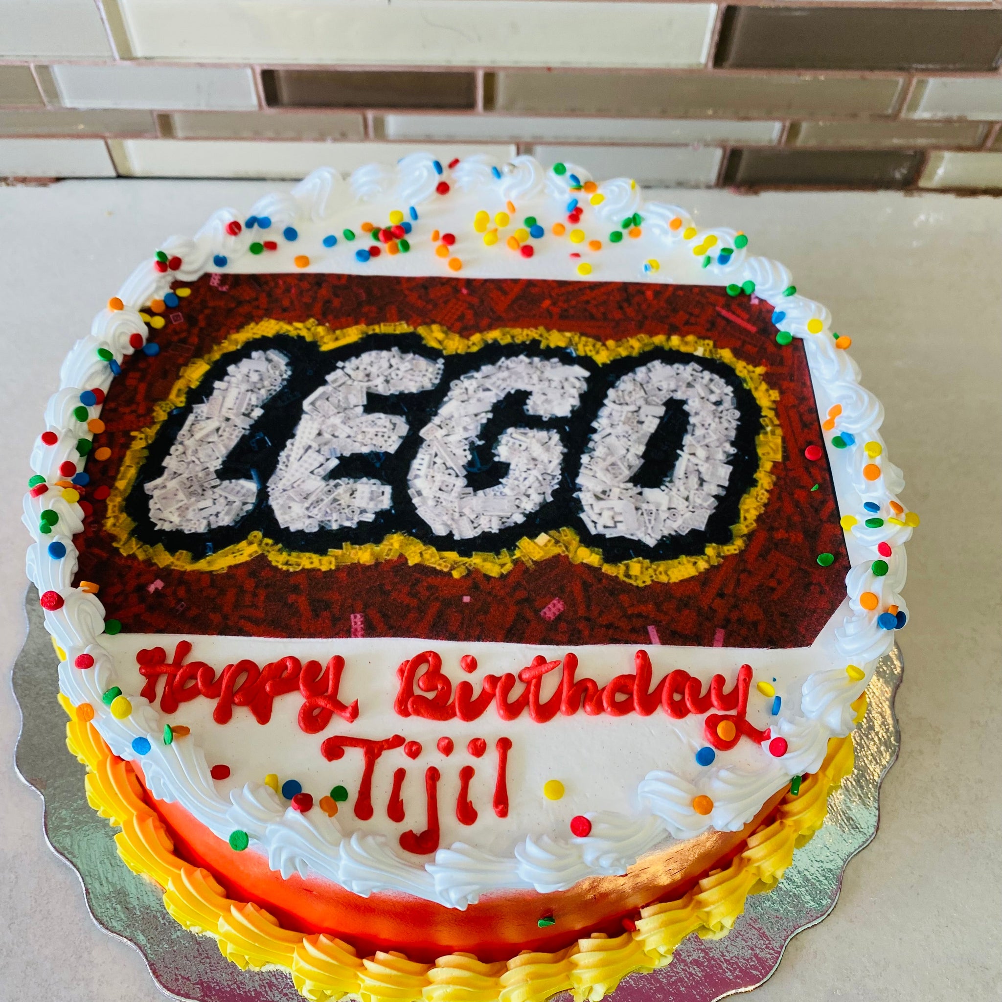 LEGO PHOTO CAKE