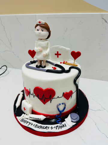 MANKI NURSE FONDANT CAKE