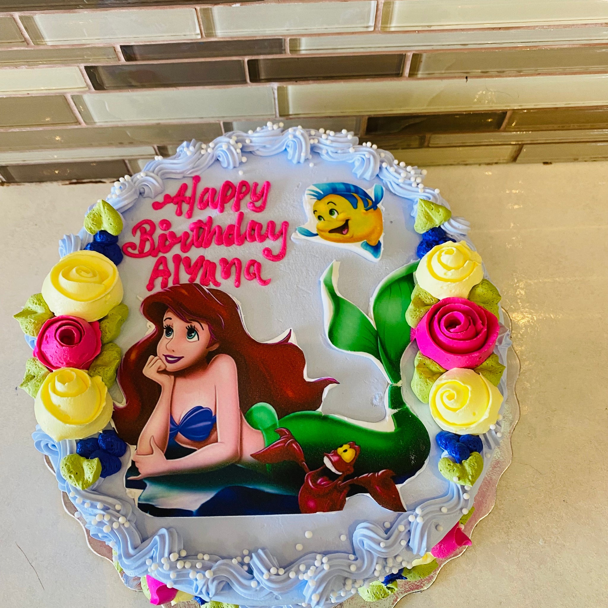 MERMAID PHOTO CAKE