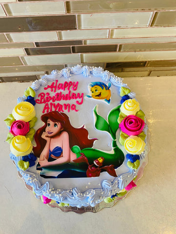 MERMAID PHOTO CAKE