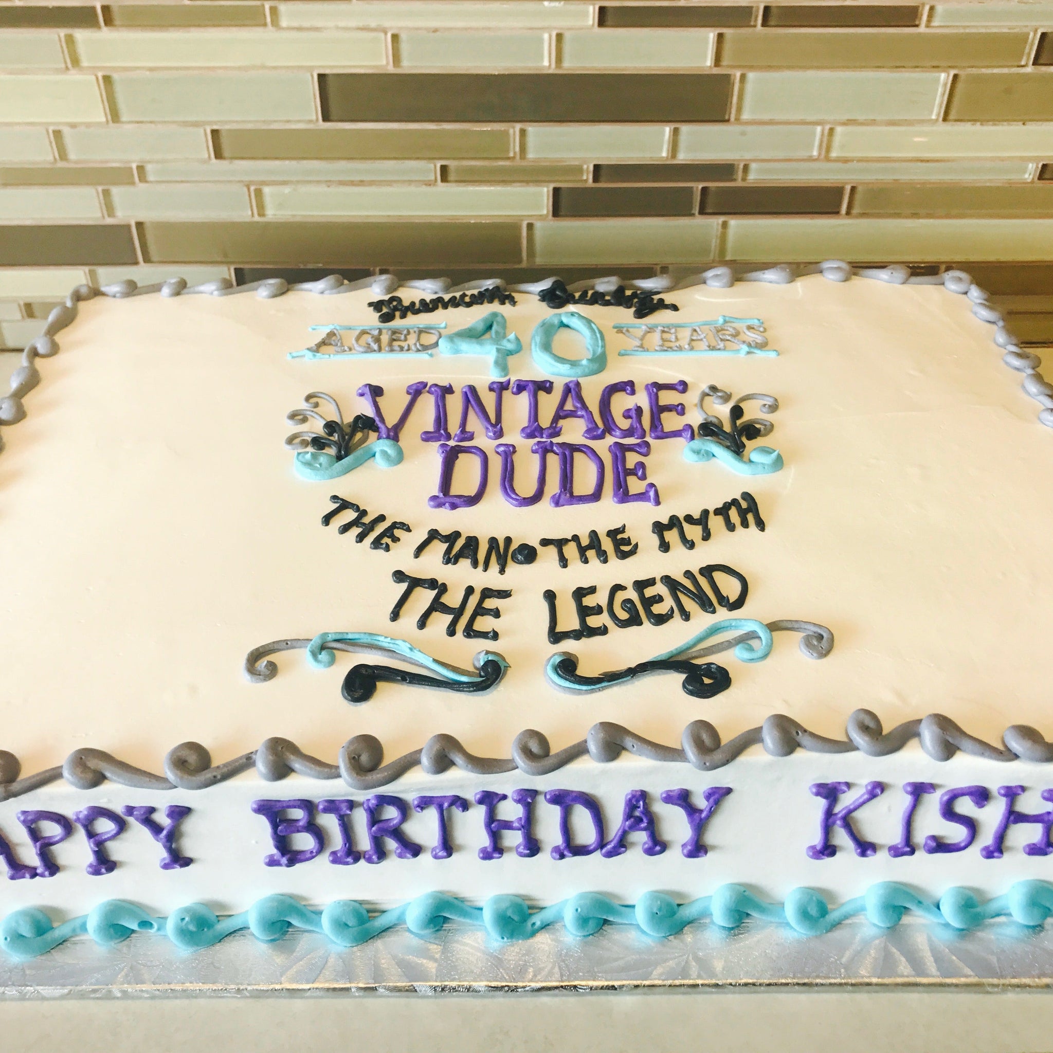 Vintage Dude Cake