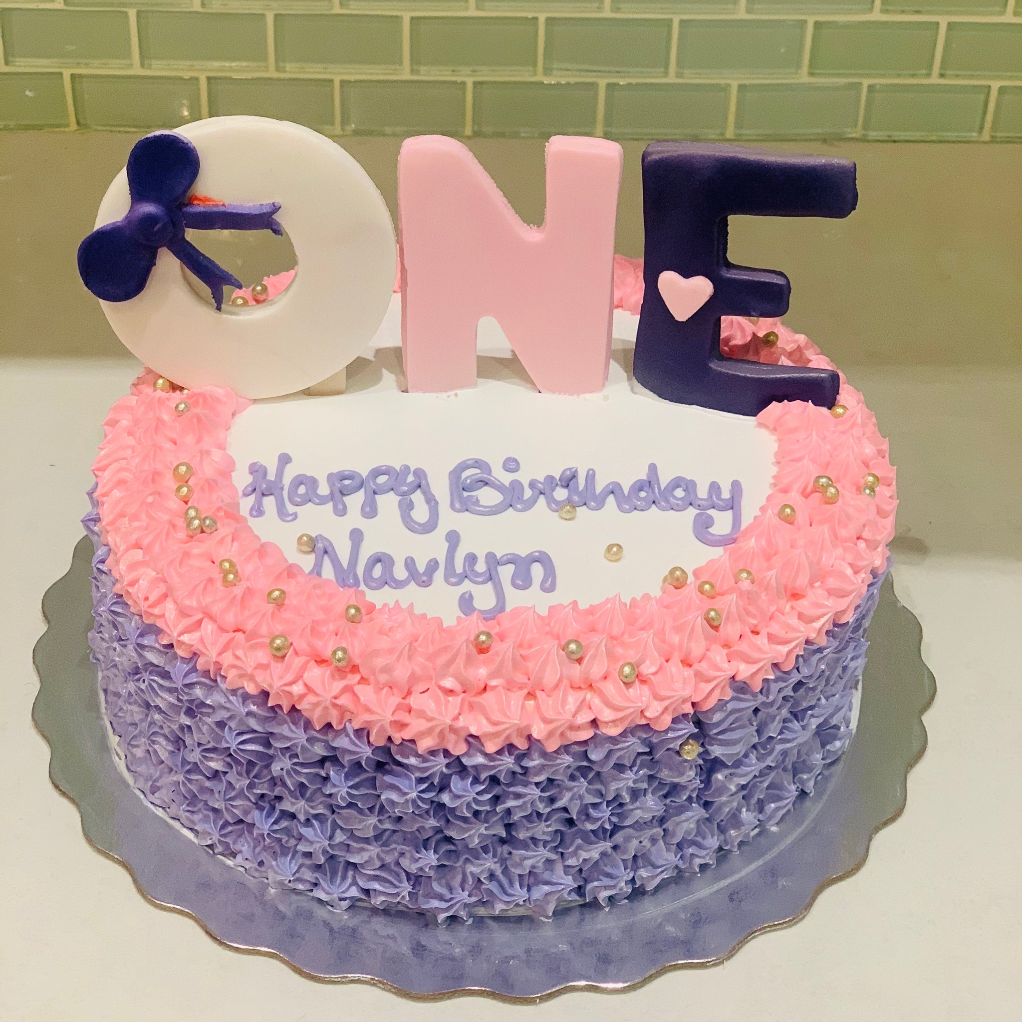 samar first birthday Cake