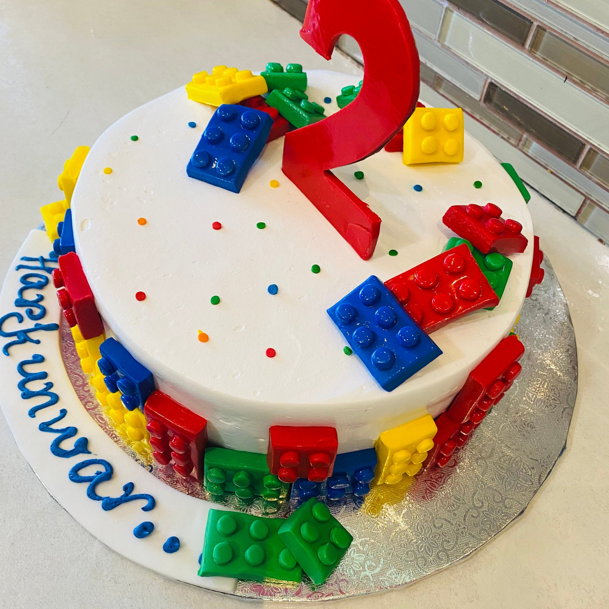 LEGO FONDANT CAKE