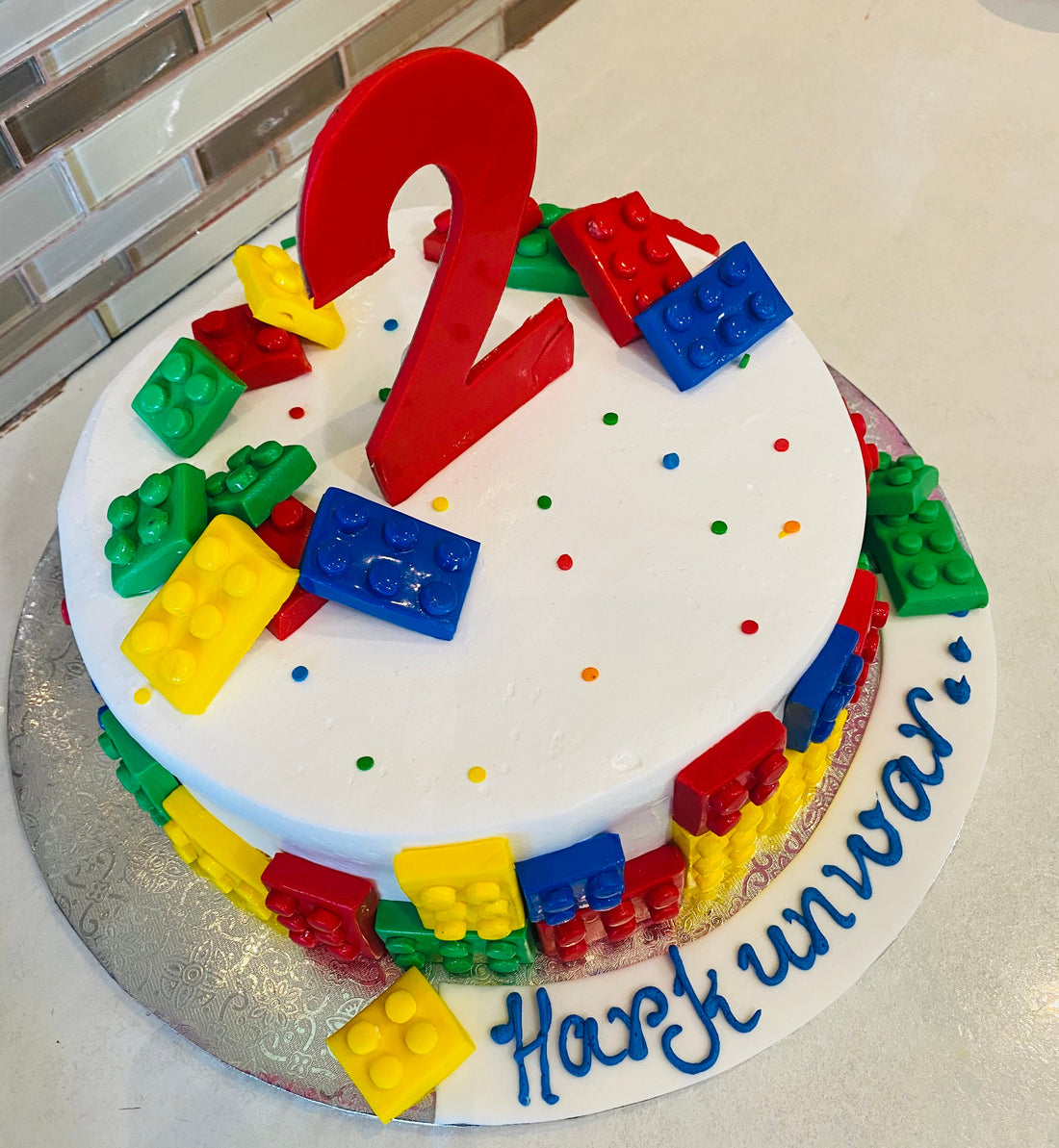 LEGO FONDANT CAKE