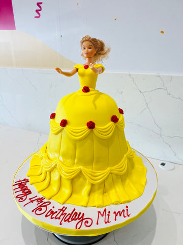 PRINCESS BELLA FONDANT BARBIE CAKE