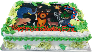 AANYA JUNGLE BIRTHDAY CAKE