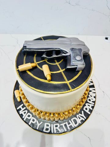 PARAM GUN FONDANT CAKE