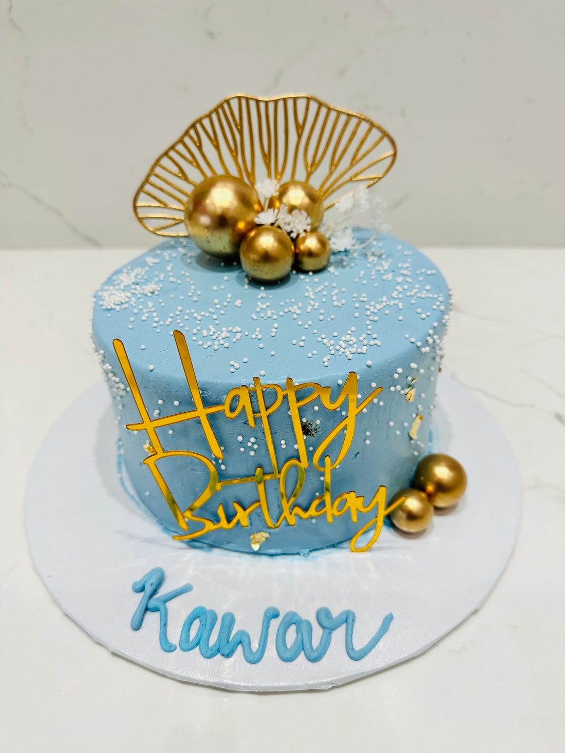 KAWAR BLUE & GOLD CAKE