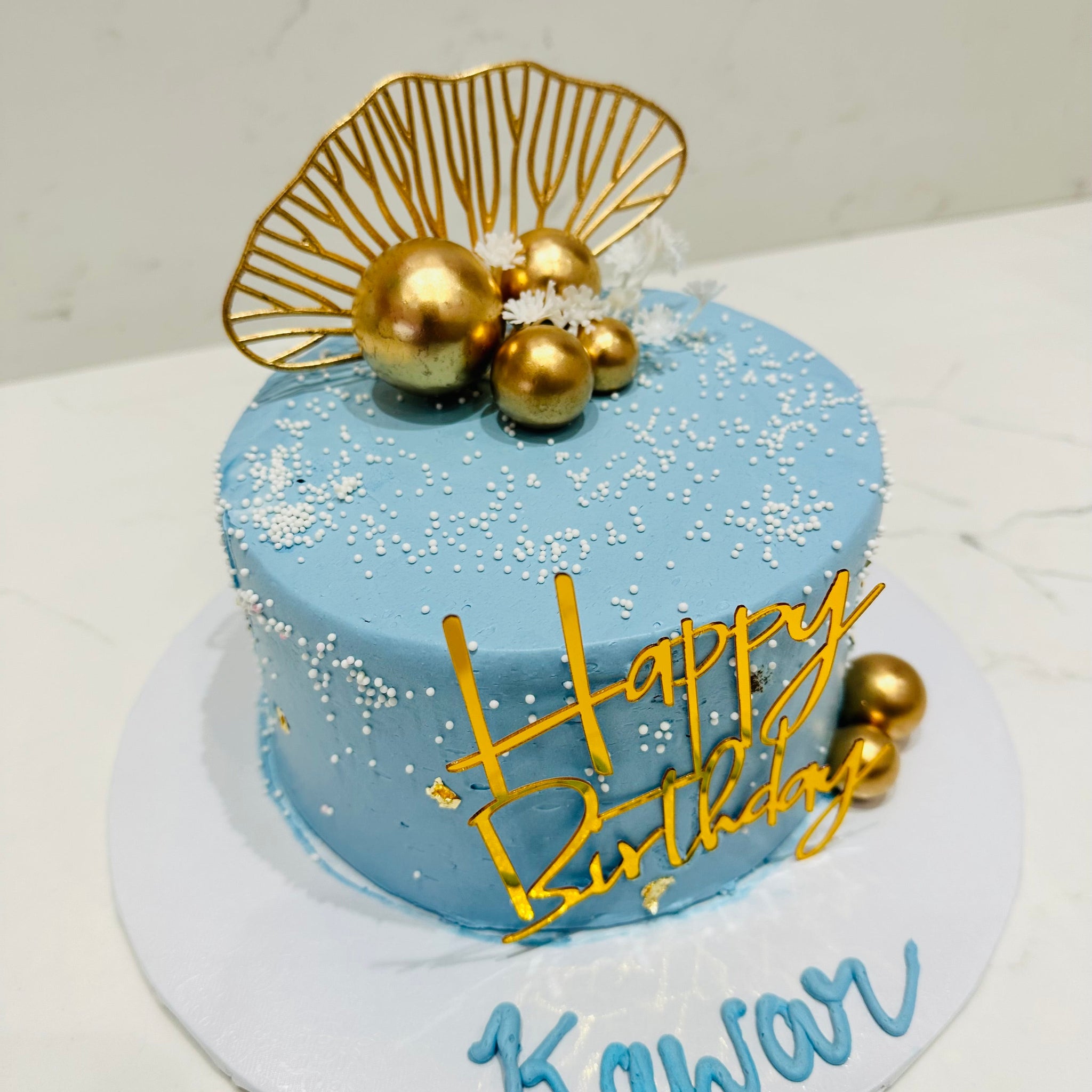 KAWAR BLUE & GOLD CAKE
